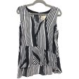 Black & White Blouse Sleeveless Nicole Miller, Size S Cheap