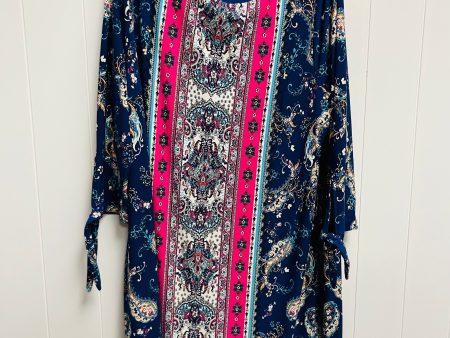 Blue & Pink Dress Work Chicos, Size Xl For Cheap