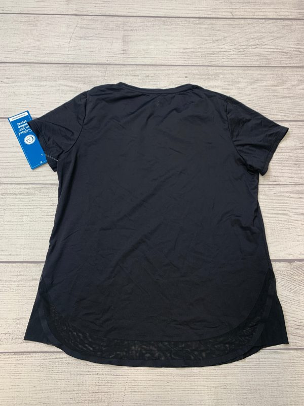 Black Athletic Top Short Sleeve Athleta, Size M For Sale