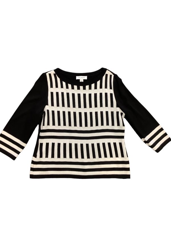 Black & White Sweater St John Knits, Size L Cheap