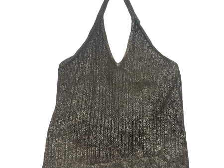 Black & Silver Top Sleeveless Bcbgmaxazria, Size M Discount