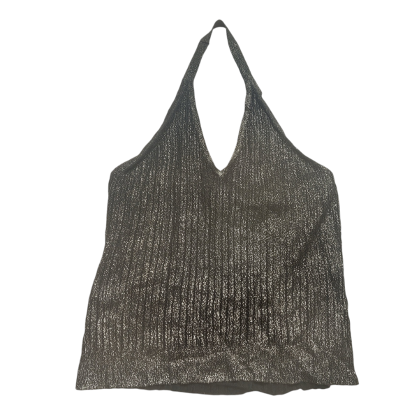 Black & Silver Top Sleeveless Bcbgmaxazria, Size M Discount