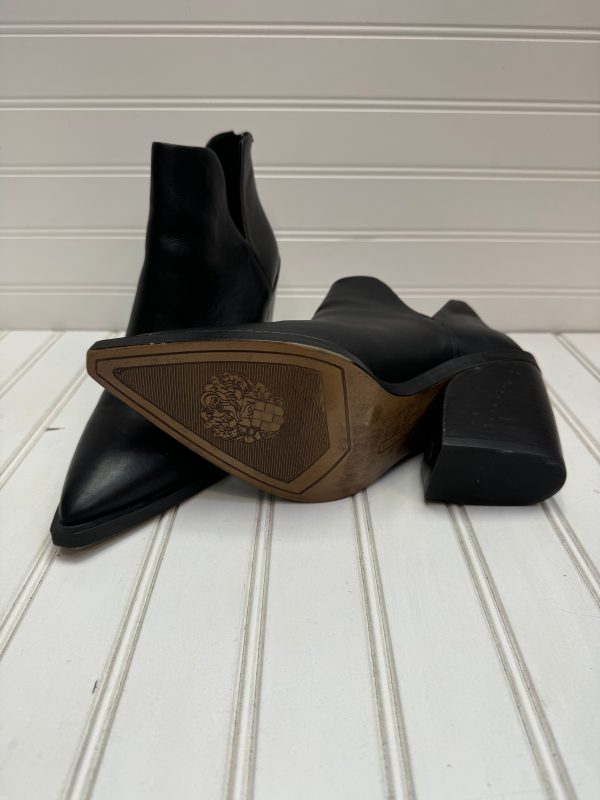 Black Boots Ankle Heels Vince Camuto, Size 8.5 Fashion