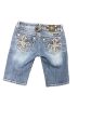 Blue Denim Shorts Miss Me, Size 0 on Sale