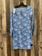 Blue Dress Casual Midi Vineyard Vines, Size Xxs Hot on Sale