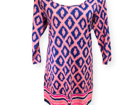 Beacon Dress in Little Fish Engineered 3 4 Print Designer Lilly Pulitzer, Size Xl Online Sale