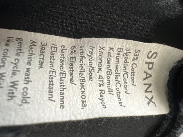 Black Pants Designer Spanx, Size L For Discount