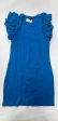 Blue Dress Casual Midi Express, Size M Hot on Sale