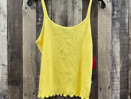 Yellow Top Sleeveless So, Size L Online Sale