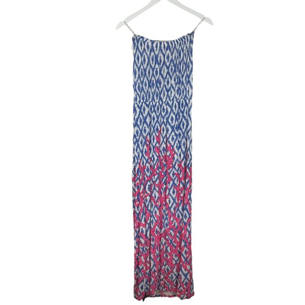 Blue & Pink Dress Designer Lilly Pulitzer, Size S Hot on Sale