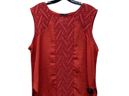 Red Top Sleeveless Banana Republic, Size Xl Online now