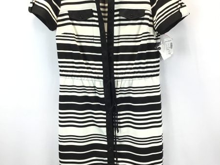 Black & White Dress Casual Midi Dressbarn, Size M Online Sale