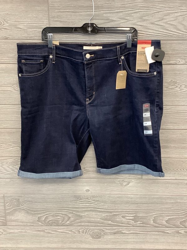 Blue Denim Shorts Levis, Size 22 Discount