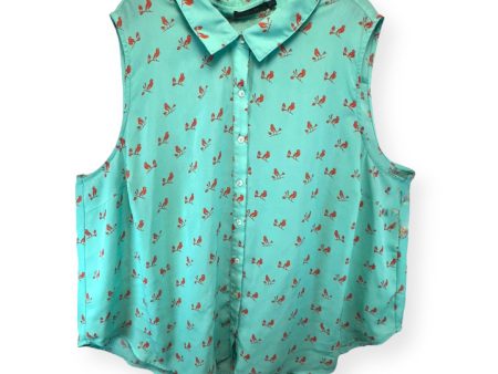 Aqua Top Sleeveless Doe & Rae, Size 4x Fashion