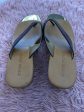 Black Gold Sandals Heels Wedge Boston Proper, Size 7 For Cheap