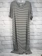 Black & White Dress Casual Midi Chicos, Size Xl Online now