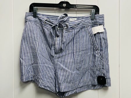 Blue White Shorts C And C, Size L Online Sale